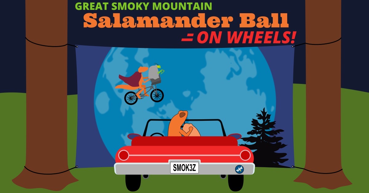 Great Smoky Mountain Salamander Ball on Wheels!